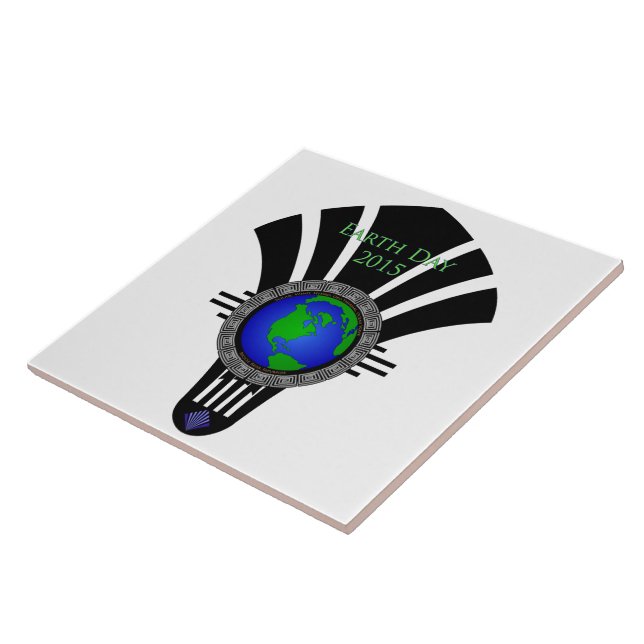 Earth Day 2015 Fan Blade Fliese (Seite)