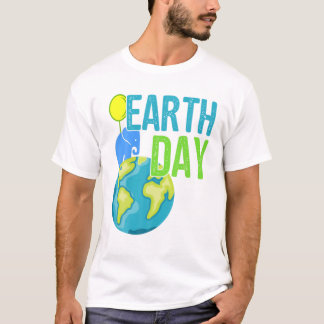 Earth Day 2019 T Great Vintag Earth Day Elephant T-Shirt
