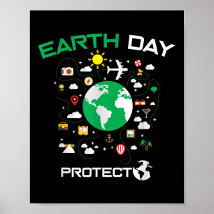 Earth Day 2022 Environmental Protection Gerettet P Poster