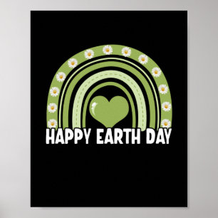 Earth Day 2022 Happy Earth Day Rainbow Poster