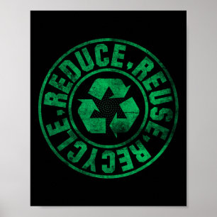 Earth Day 2025 Reduzierter Wiederverwendungs-Recyc Poster