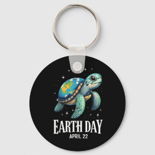 Earth Day 2025 Restore Earth Sea Turtle Art Rett T Schlüsselanhänger