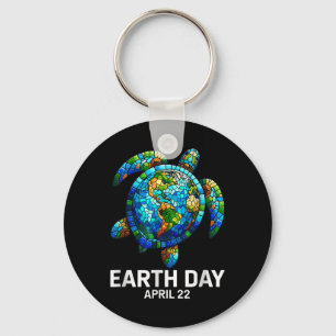 Earth Day 2025 Restore Earth Sea Turtle Rett The P Schlüsselanhänger