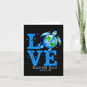 Earth Day 2025 Rette Meeresschildkröte die Planete Karte