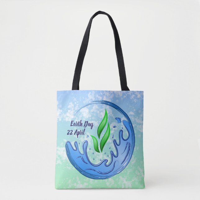 Earth Day 2025 Unser Power Unser Planet-Wappen (Vorderseite)