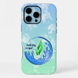 Earth Day 2025 Unser Power Unser Planet-Wappen iPhone 16 Pro Max Hülle