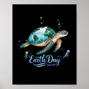 Earth Day 2025 - Wiederherstellung der Meeresschil Poster