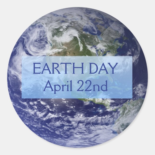 Earth Day 22. April Stickers (Vorderseite)