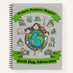 Earth Day Advocates Notizbuch