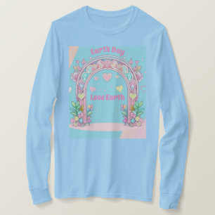 Earth Day AI Art Women's Light Blue T - Shirt