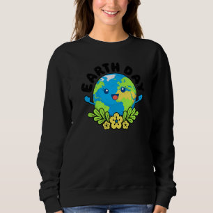 Earth Day Alltag Retro Vintage Planet-Umgebung Sweatshirt