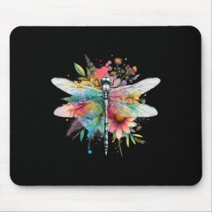 Earth Day Beautiful Dragonfly Watercolor Art Insec Mousepad