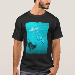 Earth Day Bekleidung Teufelsfisch Ozeanfisch Männe T-Shirt