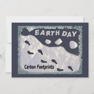 Earth Day - CO2-Fußabdrücke Einladung
