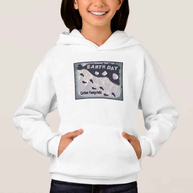 Earth Day - CO2-Fußabdrücke Hoodie (Vorderseite)