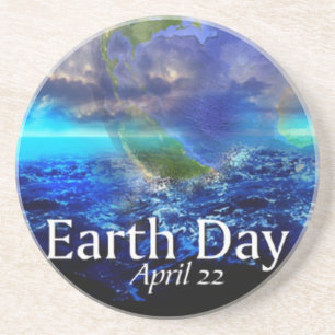 Earth Day Coaster Getränkeuntersetzer