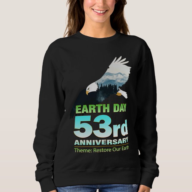 Earth Day Eco Friendly Apparel for Pro Environment Sweatshirt (Vorderseite)
