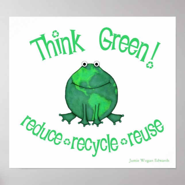 Earth Day Environmental Frog Poster (Vorne)