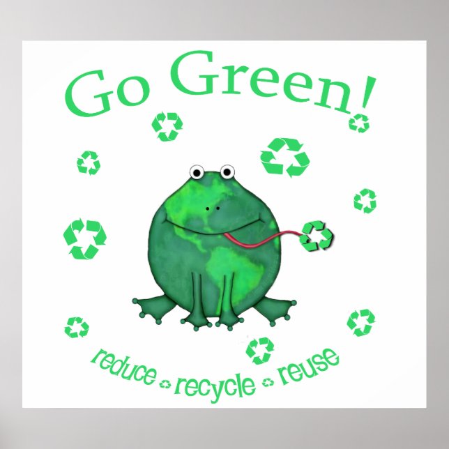 Earth Day Environmental Frog Poster (Vorne)