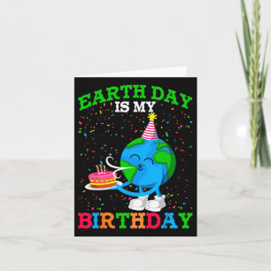 Earth Day Es ist mein Geburtstag Erde Planet Anniv Karte