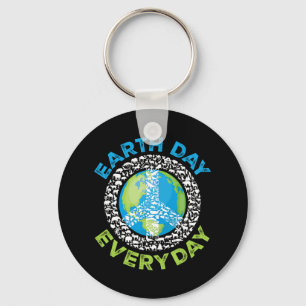 Earth Day Everyday Peace Earth Animals Men Women T Schlüsselanhänger