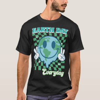 Earth Day Everyday Smile Face Hippie 54th Earth T-Shirt