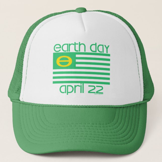 Earth Day Flag 22. April Truckerkappe (Vorderseite)