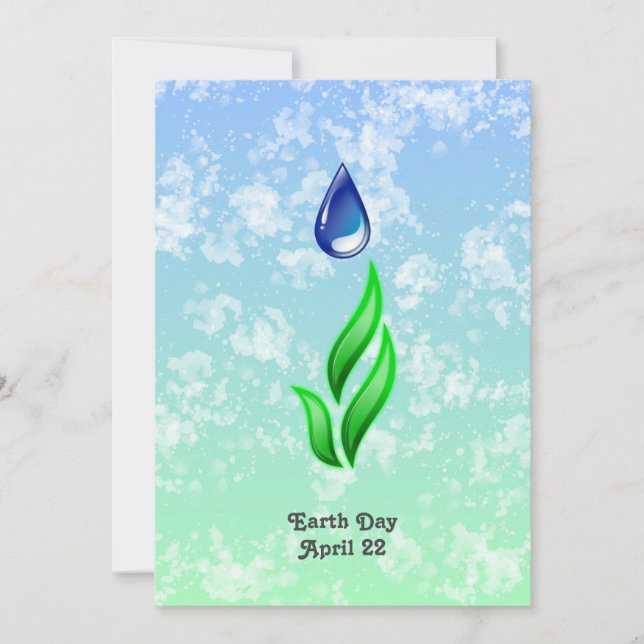 Earth Day Flat Card (Vorderseite)