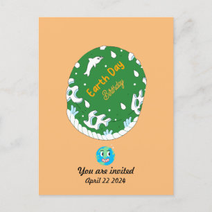 Earth Day Geburtstag benutzerdefiniert Postkarte