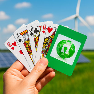 Earth Day Globe Playing Cards Spielkarten