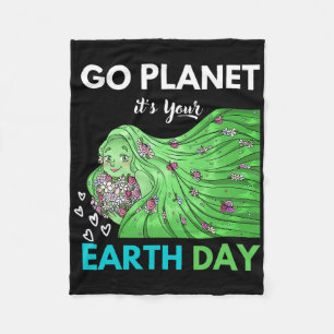 Earth Day Go Planet Es ist dein Erd Tag 1 Fleecedecke