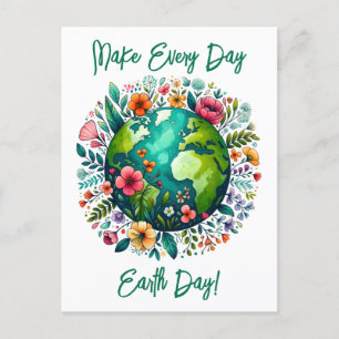 Earth Day Grußkarte Feiertagspostkarte