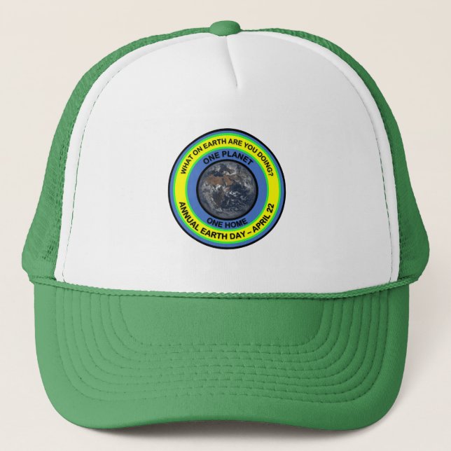 EARTH DAY Hat Truckerkappe (Vorderseite)