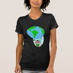 Earth Day Heißluftballon T-Shirt