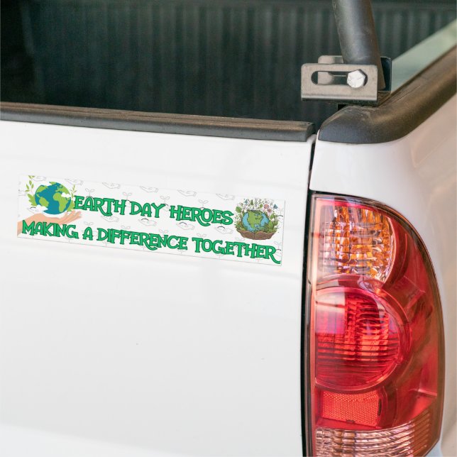 "Earth Day Heroes" Autoaufkleber (Auf Lkw)