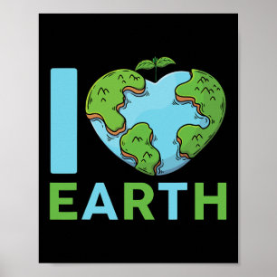 Earth Day - Ich bin Liebe Earth Heart Kids Kleinki Poster