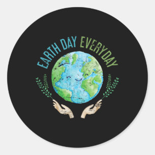 Earth Day Jeden Earth Day 4 Runder Aufkleber