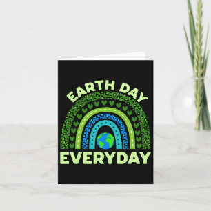 Earth Day Jeden Earth Day Umweltrainbow Karte