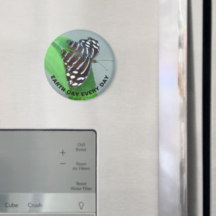 Earth Day Jeden Tag Blue Wave Butterfly Foto Magnet