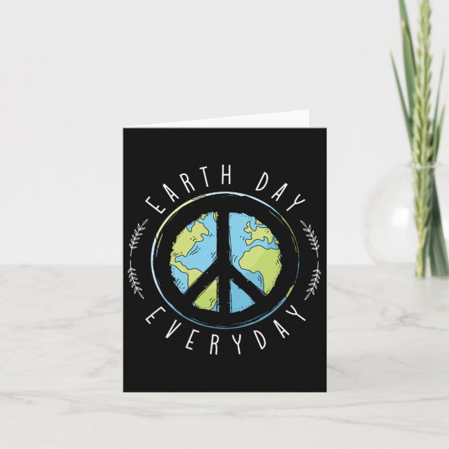 Earth Day Jeden Tag der Erde Karte (Vorderseite)