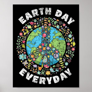 Earth Day Jeden Tag der Erde Poster