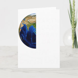 Earth Day jeden Tag Geh grün Rette unseren Planete Karte