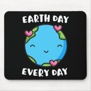Earth Day Jeden Tag Herz Liebe Globe Rettete den P Mousepad