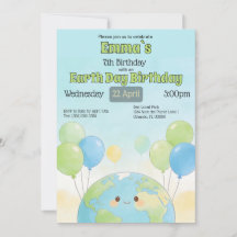 Earth Day Kids Birthday