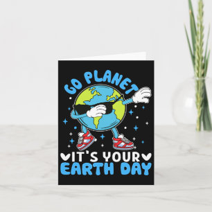 Earth Day Kids Kleinkind Boys Niedlich Planet Funn Karte