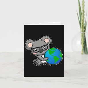 Earth Day Koala Bären Geschenkdesign Karte