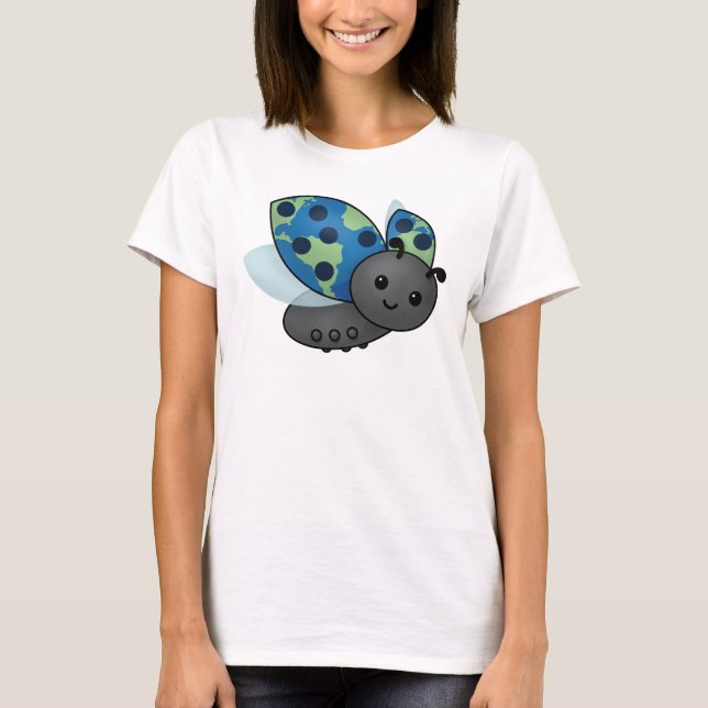 Earth Day Ladybug T-Shirt (Vorderseite)