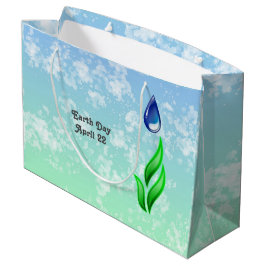 Earth Day Large Gift Bag Große Geschenktüte