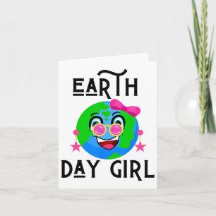 Earth Day Mädchen Lustige Mädchen Welt Liebe Prinz Karte