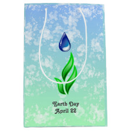 Earth Day Medium Gift Bag Mittlere Geschenktüte